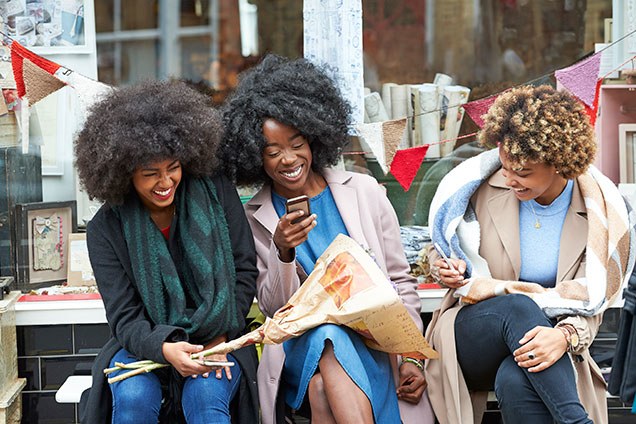 happy hair women