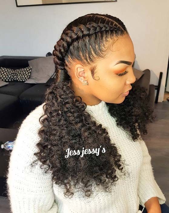 Cornrow Braids With Extensions For Beginners Hair Tutorial - YouTube