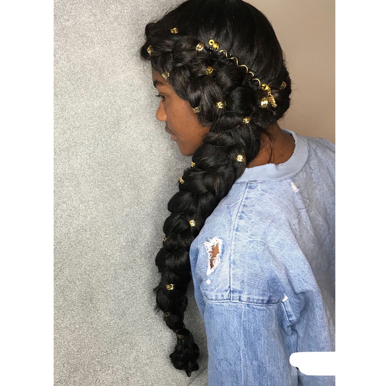 Get into it 😍😍😍😍 I used 1 pack or organique water curl 18” and tr... |  organique ponytail | TikTok